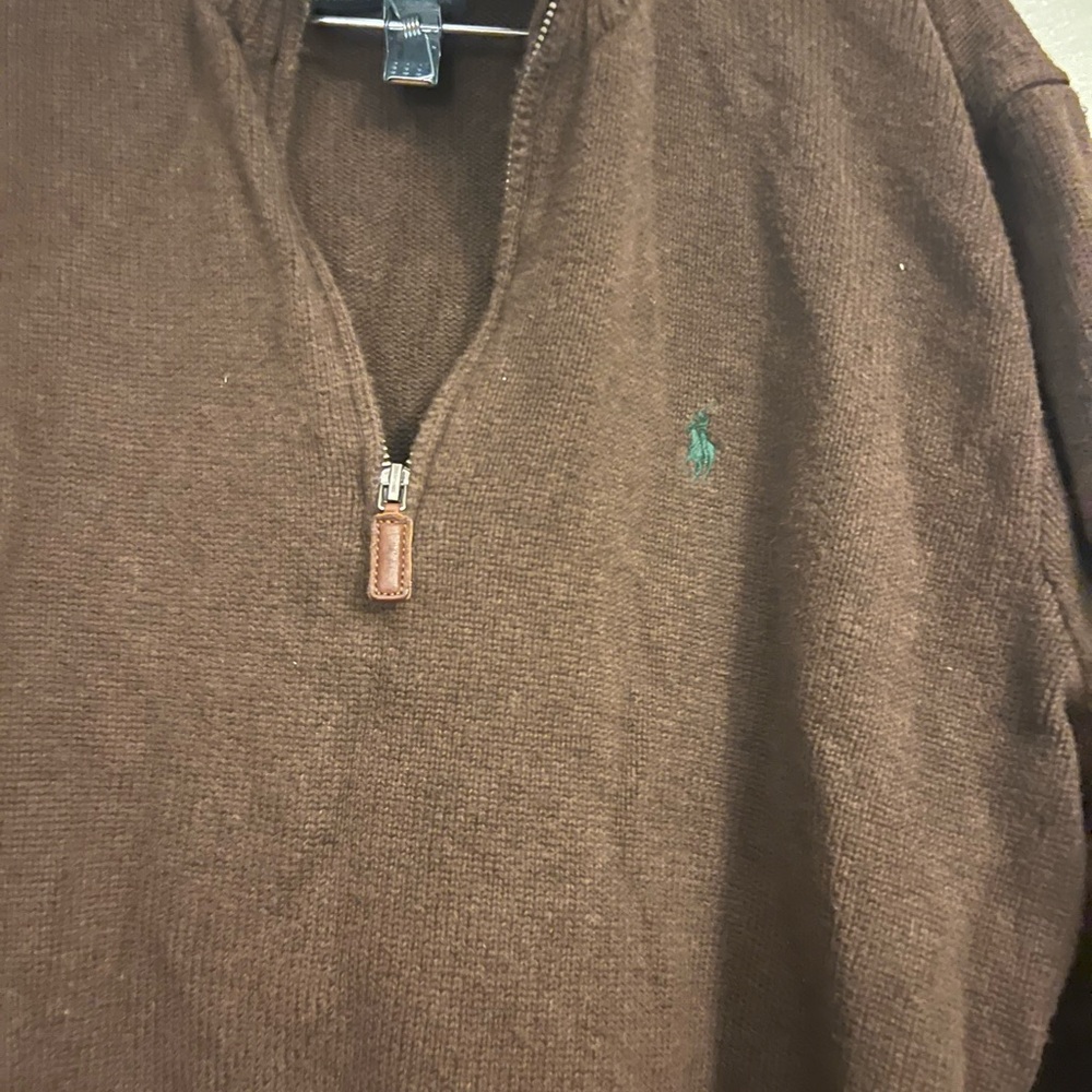 Polo Ralph Lauren dark brown sweater - Picture 2 of 4